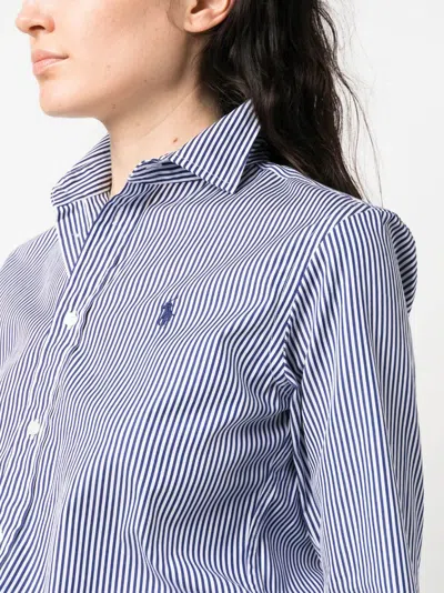 Polo Ralph Lauren Striped Shirt In Blue
