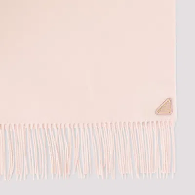 Prada Cipria Silk And Cashmere Scarf