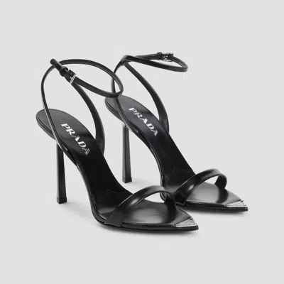 Prada Stylish Pointed Toe Sandals For Women In Black