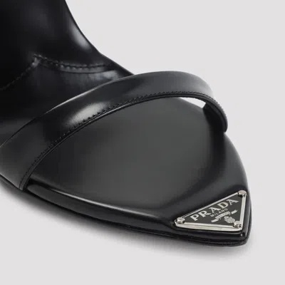 Prada Stylish Pointed Toe Sandals For Women In Black