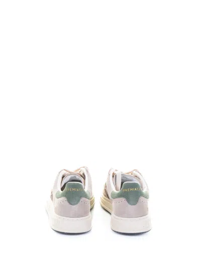 Premiata Quinn D 7647 Spotted Sneaker In White