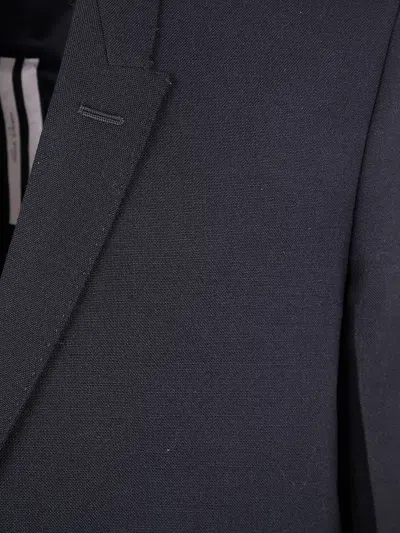 Rick Owens Single-breasted Jacket In Blue