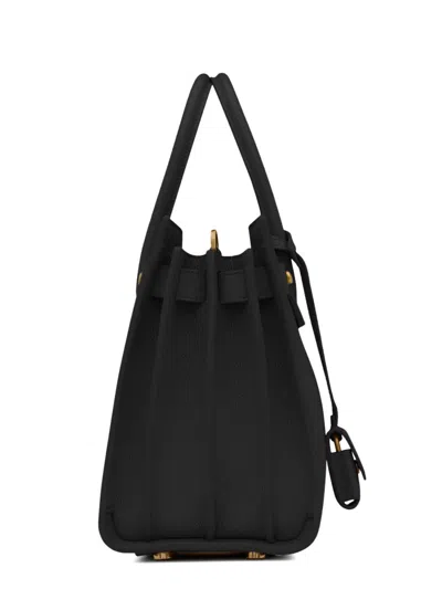 Saint Laurent Baby Sac De Jour Tote Bag In Black