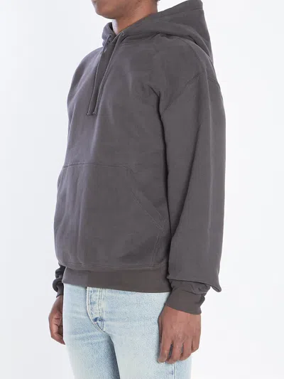 Saint Laurent Hoodie With Embroidered Logo In Black