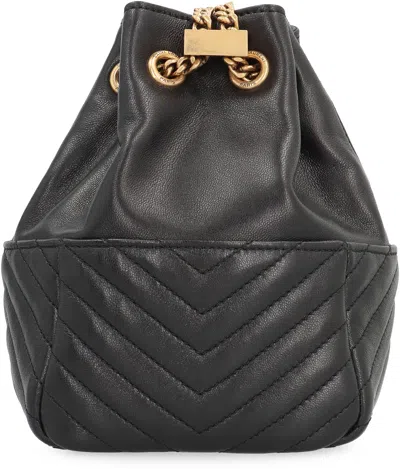 Saint Laurent Joe Mini Bucket Bag In Black