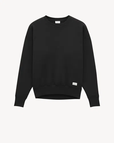 Saint Laurent Oversized Sweatshirt In Black