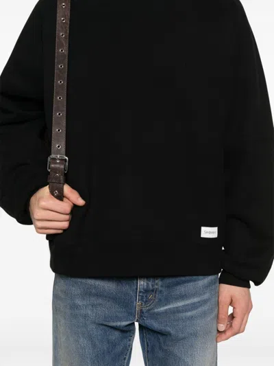 Saint Laurent Oversized Sweatshirt In Black
