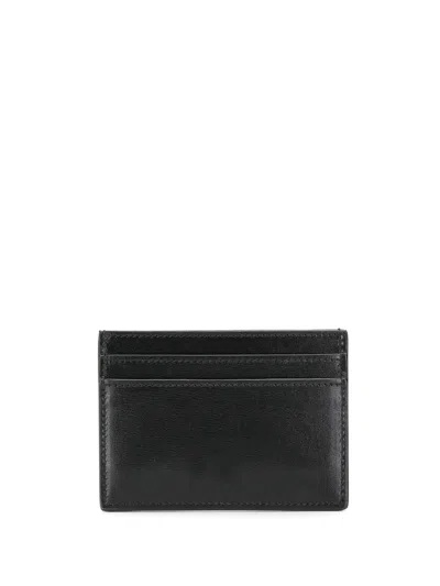 Saint Laurent Tiny Cassandras Card Holder In Black