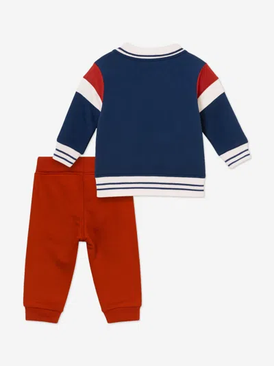 Mininio Baby Boys Knitted Jacket And Trouser Set In Multi