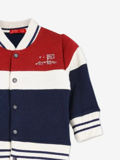 Mininio Baby Boys Knitted Jacket And Trouser Set In Multi