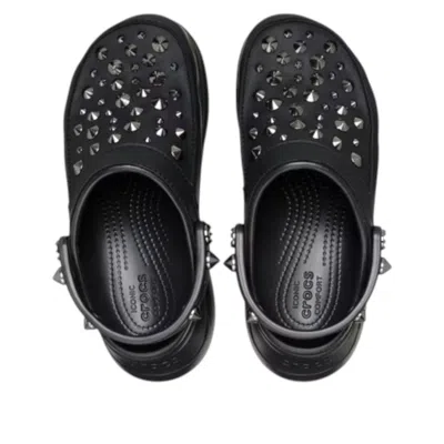 Crocs Mule Donna W Bae Studded Clog Black In Black