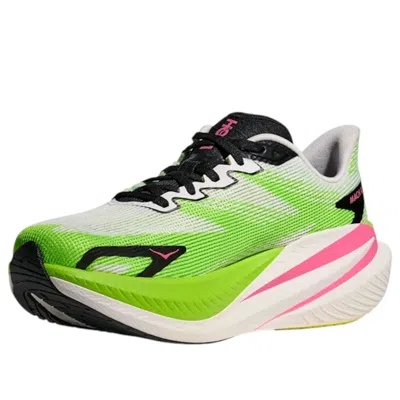 Hoka (wmns)  One One Mach X 3 'white Neon Lime' In Multi