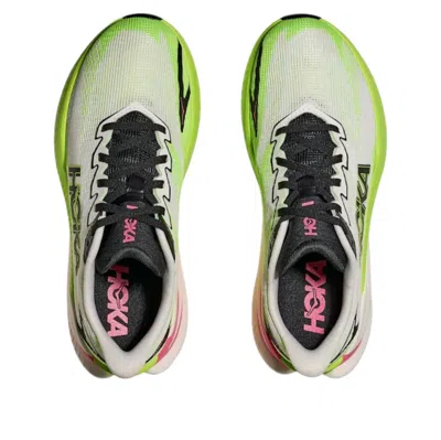 Hoka (wmns)  One One Mach X 3 'white Neon Lime' In Multi