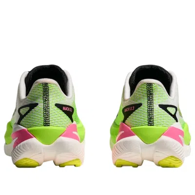 Hoka (wmns)  One One Mach X 3 'white Neon Lime' In Multi
