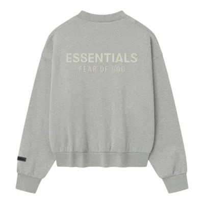 Essentials Fear Of God  Classic Fleece Crewneck 'concrete Heather' In Gray