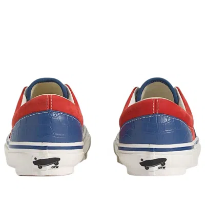 Vans Era 95 Vibram Sneakers Navy / Patent Red In Animal Print