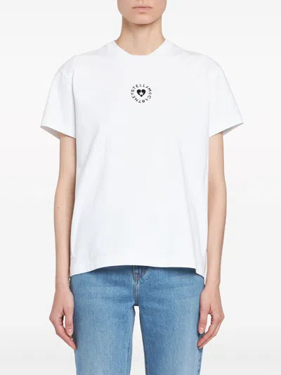 Stella Mccartney Iconic Mini Heart T-shirt In White