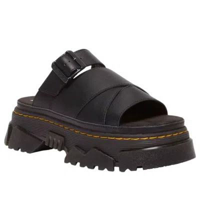 Dr. Martens Mattison Platform Slide Sandal In Athena Black