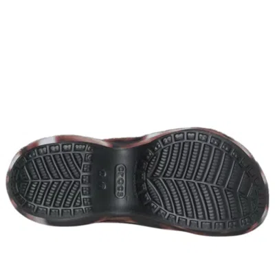 Crocs Tie-dye Pattern Mules In Black