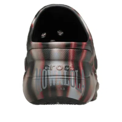 Crocs Tie-dye Pattern Mules In Black