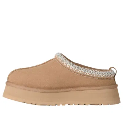 Ugg Tazz Beige Sabot With Embossed Logo In Suede Woman In Multi