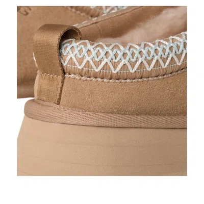 Ugg Tazz Beige Sabot With Embossed Logo In Suede Woman In Multi