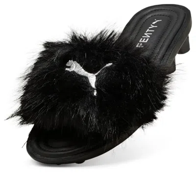 Puma (wmns)  X Fenty Cat Cleat Sandals 'chic Fur Black'