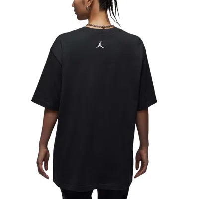 Jordan (wmns) Air  Oversized Graphic T-shirt Asia Sizing 'off Noir' In Black