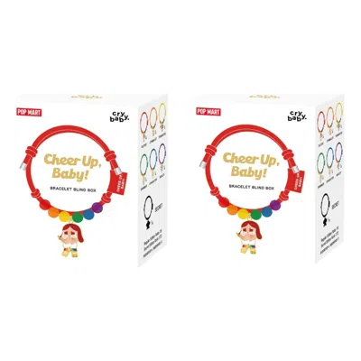 Pop Mart Crybaby Cheer Up Baby Rainbow Bracelet Sealed Case (2 Blind Boxes) In Multi