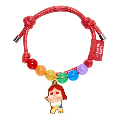 Pop Mart Crybaby Cheer Up Baby Rainbow Bracelet 'flutist' In Multi