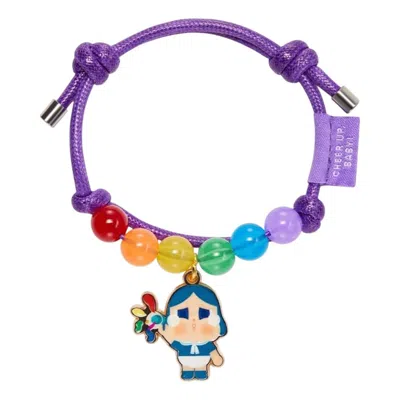 Pop Mart Crybaby Cheer Up Baby Rainbow Bracelet 'bugler' In Multi