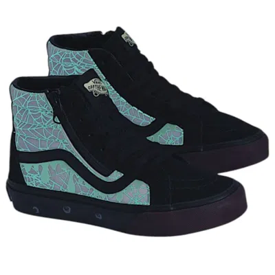 Vans (ps)  Sk8-hi Side Zip Halloween 'in The Shadows Black Port Red'