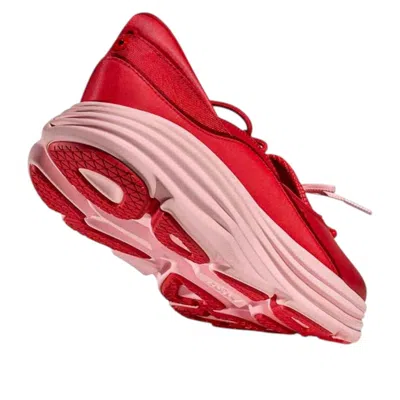Hoka Bow Panel Sneakers In Red