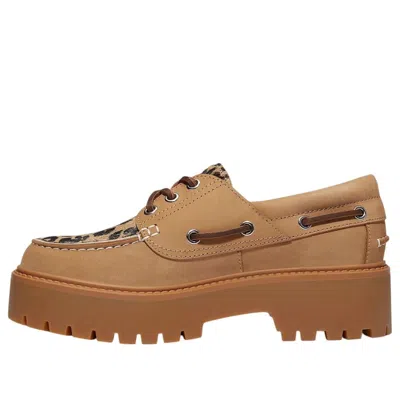 Timberland (wmns)  Stone Street Platform Boat 'leopard Print' In Brown