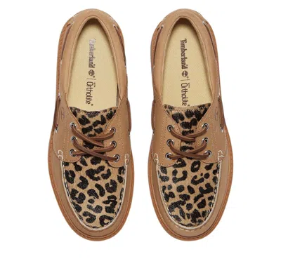 Timberland (wmns)  Stone Street Platform Boat 'leopard Print' In Brown