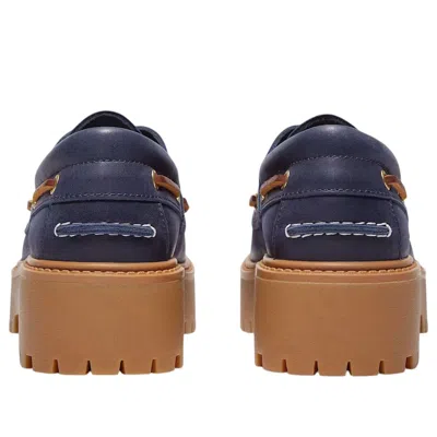 Timberland (wmns)  Stone Street Platform Boat 'dark Blue Full-grain'