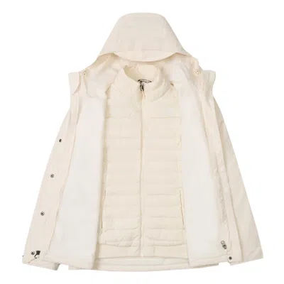 The North Face (wmns)  Dryvent Waterproof 3-in-1 Jacket 'white Dune' In Neutral