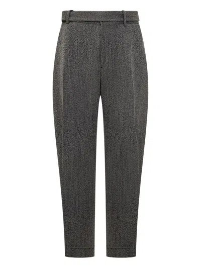 Studio Nicholson Belted Pants Featuring Pleated Design In Gray
