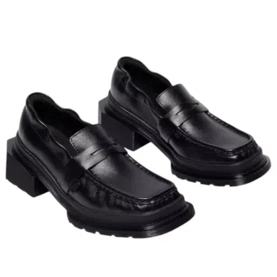 Dr. Martens Maybole Loafer Milled Gloss Woman Loafers Black Size 7 Leather In Black