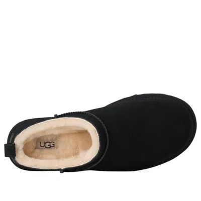 Ugg Classic Micro Suede Sheepskin Boots In Black