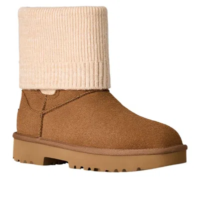 Ugg (wmns)  Marais Knit Chelsea Snow Boots 'chestnut' In Brown