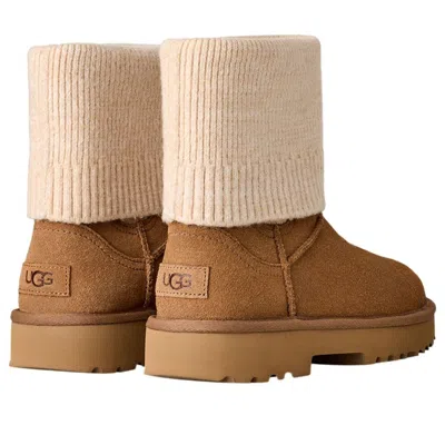 Ugg (wmns)  Marais Knit Chelsea Snow Boots 'chestnut' In Brown