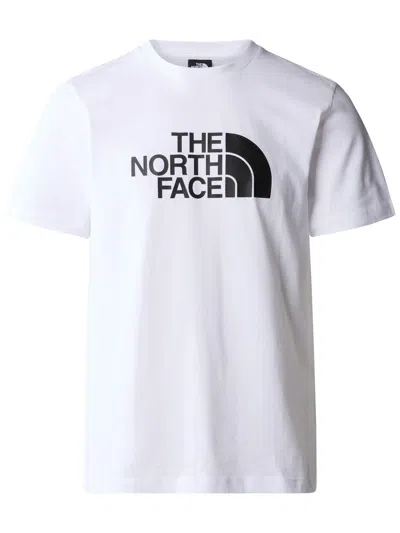 The North Face Men White Cotton Sports T-shirt In White