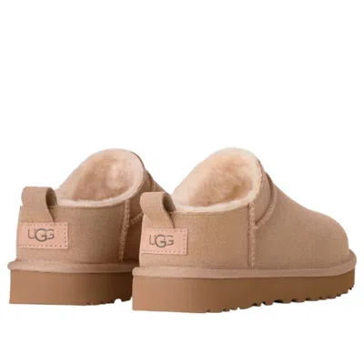 Ugg Classic Micro Suede Sheepskin Boots In Brown