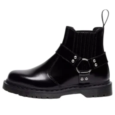 Dr. Martens 2976 Harness Analine Man Ankle Boots Black Size 9 Leather