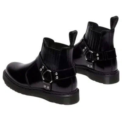 Dr. Martens 2976 Harness Analine Man Ankle Boots Black Size 9 Leather