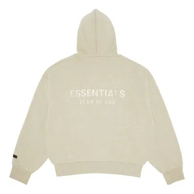 Essentials Fear Of God  Classic Full Zip Hoodie 'heather Stone' In Animal Print