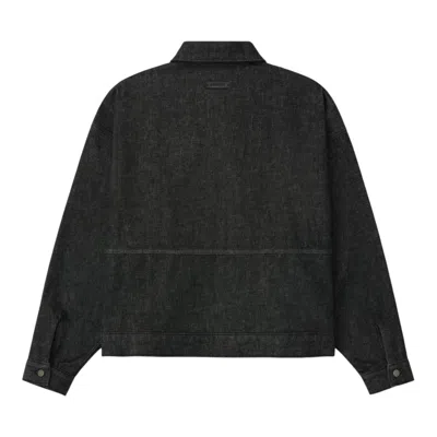 Essentials Fear Of God  Denim Work Jacket 'vintage Black'