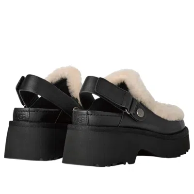 Ugg Women's Esmee Leather Clog In Black In Multi