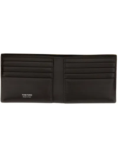 Tom Ford Leather Wallet In Brown
